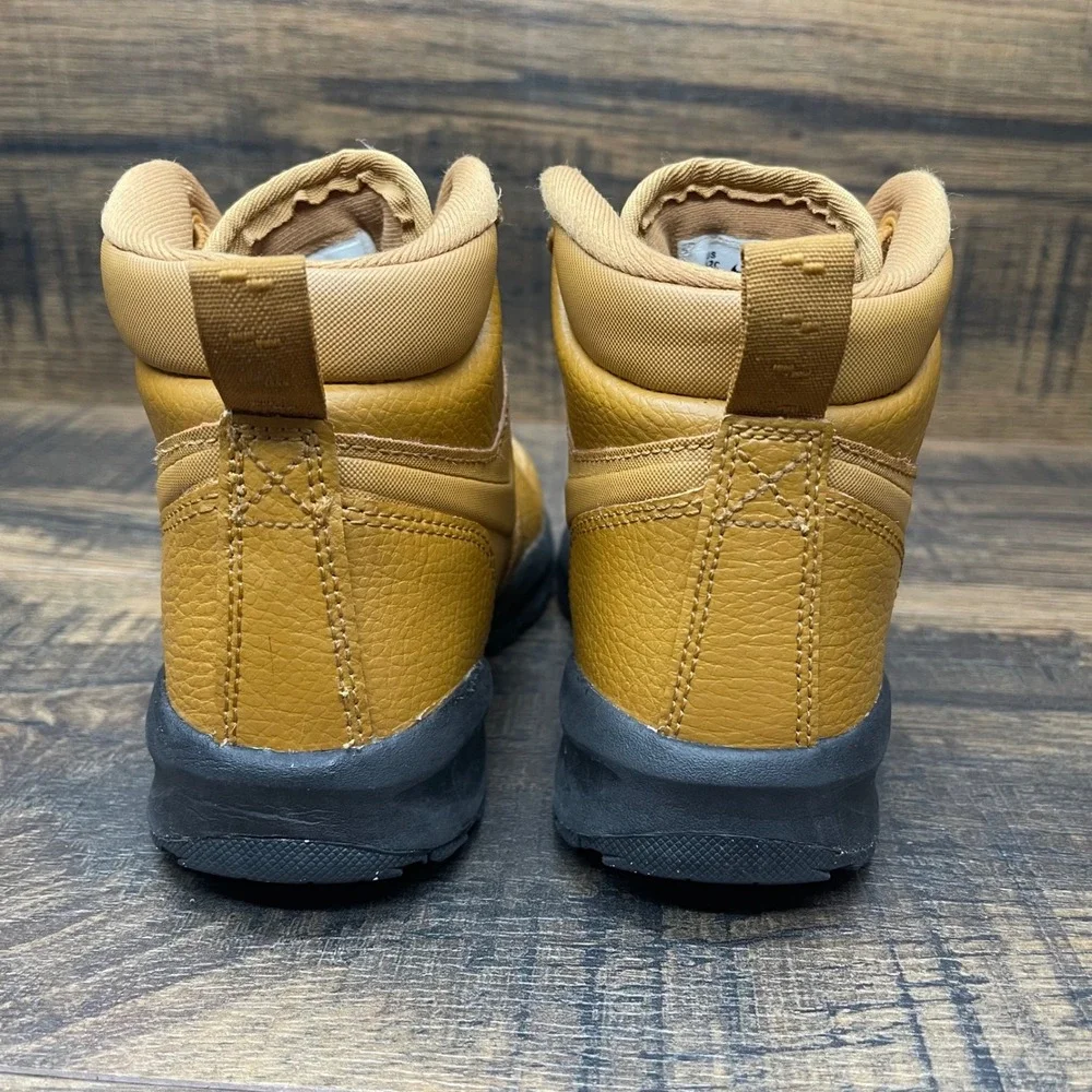 Nike Manoa‎ LTR Boots Wheat Brown Kids Size 12C Lace Up Hiking Casual BQ5373-700